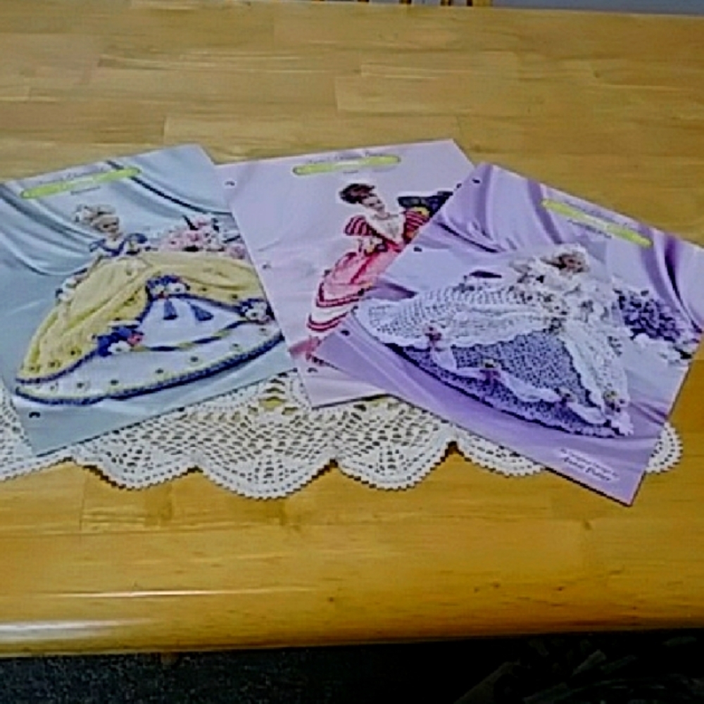 Annie's Glorious Gowns Flower Garden Collection crochet patterns Bundle
